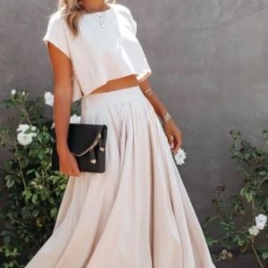 Skirt and top set